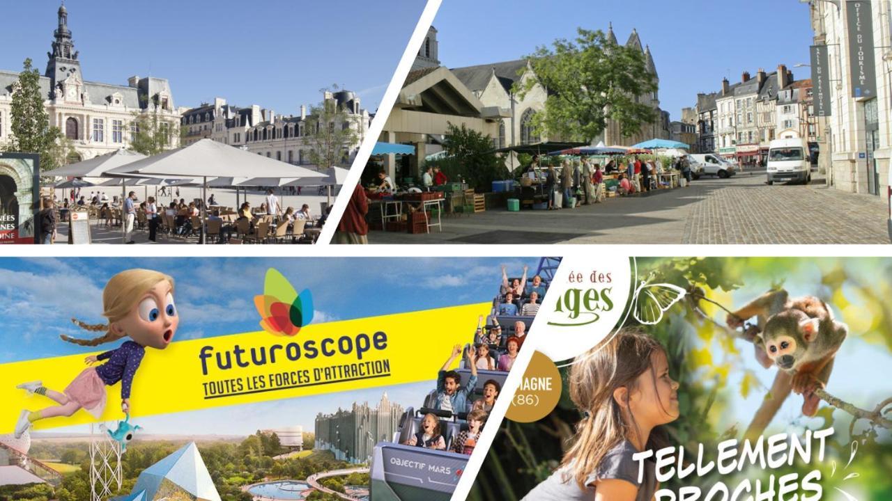 Hyper Centre-Le Regratterie-Wifi Leilighet Poitiers Eksteriør bilde